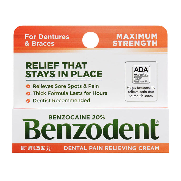 Benzodent Denture Pain Relieving Cream by Pasteur Pharmacy