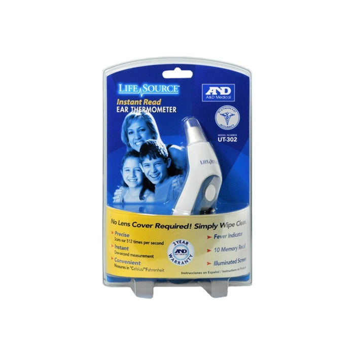LifeSource A&D UT302 Instant Read Digital Ear Thermometer by Pasteur Pharmacy