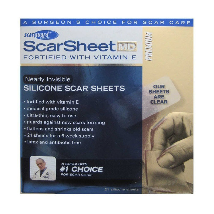 Scarguard Md Silicone Scarsheet 21Ct by Pasteur Pharmacy