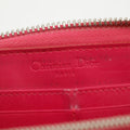 Christian Dior Cannage Patent Pink Zip Around Wallet #3435 by Bolt Boutique