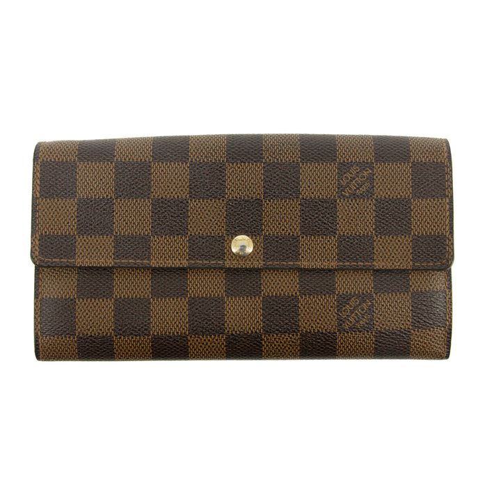 Louis Vuitton Damier Ebene Sarah Wallet Brown #3436 by Bolt Boutique