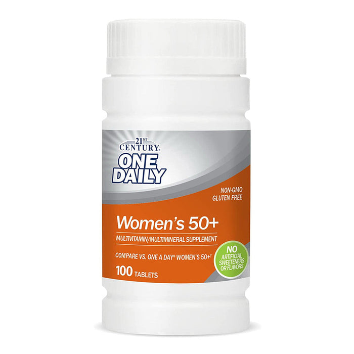 21st Century One Daily, Women's 50+, Multivitamin Multimineral, 100 Tablets by Pasteur Pharmacy