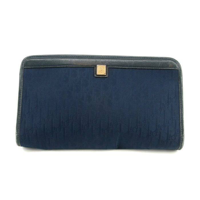 Christian Dior Vintage Trotter Blue Canvas Pouch #3439 by Bolt Boutique