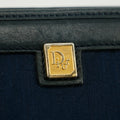 Christian Dior Vintage Trotter Blue Canvas Pouch #3439 by Bolt Boutique