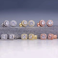 3.44 CTTW Halo Stud Earrings with Swarovski Elements by DailySale
