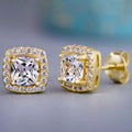 3.44 CTTW Halo Stud Earrings with Swarovski Elements by DailySale