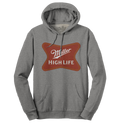 Miller High Life Beer Logo Hooded Sweatshirt - Oxford Gray by Tee Luv