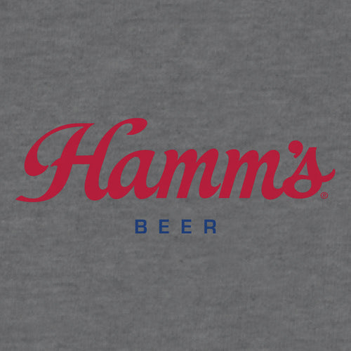 Hamm's Beer Logo Hooded Sweatshirt - Oxford Gray by Tee Luv