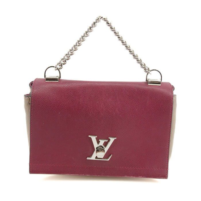 Louis Vuitton Leather Lockme II BB 2Way Shoulder Bag Purple #3443 by Bolt Boutique