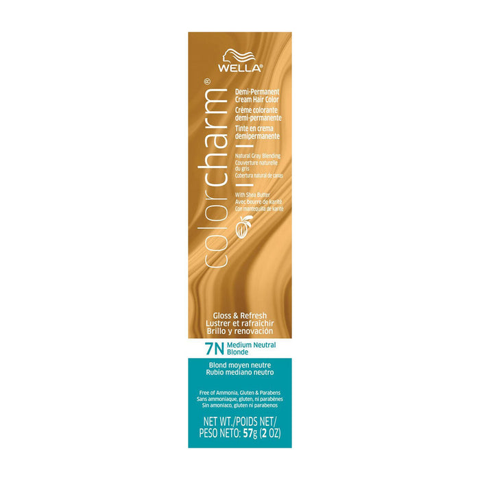 Wella ColorCharm Demi-Permanent Creme Hair Color 2 Oz - 7N Medium Neutral Blonde by Pasteur Pharmacy