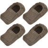 Nova 4 Pcs Heavy Duty Walker Ski Glide Covers Replacement For Indoor Outdoor