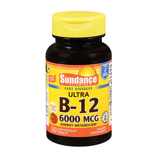 Sundance Vitamins Vitamin B12 6000 Mcg Tablets by Pasteur Pharmacy
