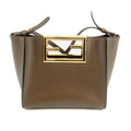 Fendi Vitello King Small Fendi Way Maya 2Way Shoulder Bag Brown #3447 by Bolt Boutique