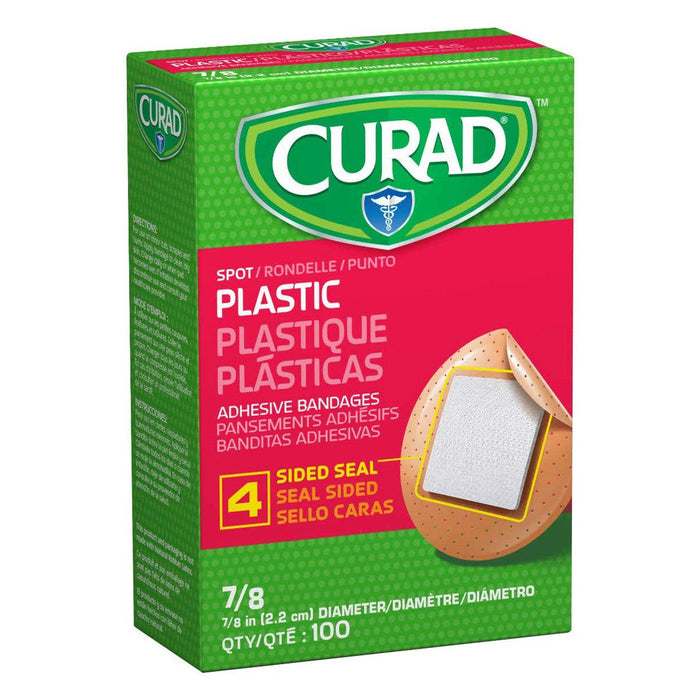 Curad Plastic Adhesive Spot Bandages – 7/8" Round Patches, 100 Count by Pasteur Pharmacy