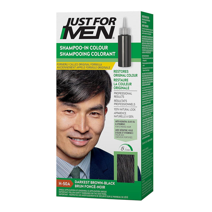 Just For Men Original Formula Darkest Brown/Black Hair Colour by Pasteur Pharmacy