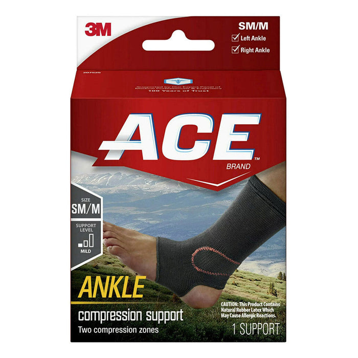 Ace Brand Compression Ankle Support, Small/Medium, Black by Pasteur Pharmacy