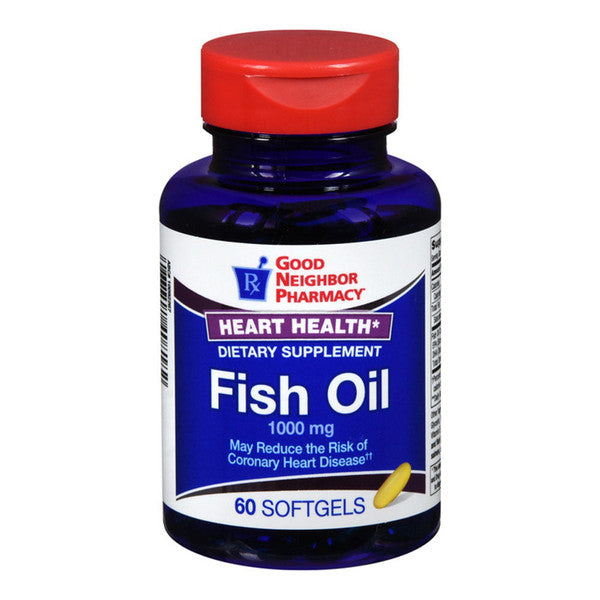 Good Neighbor Mega Omega-3 Fish Oil Supplement , 60 Softgels by Pasteur Pharmacy