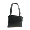 Chanel Satin Camellia Top Handle Black Leather Shoulder Bag 5 Series #3449 by Bolt Boutique