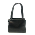 Chanel Satin Camellia Top Handle Black Leather Shoulder Bag 5 Series #3449 by Bolt Boutique