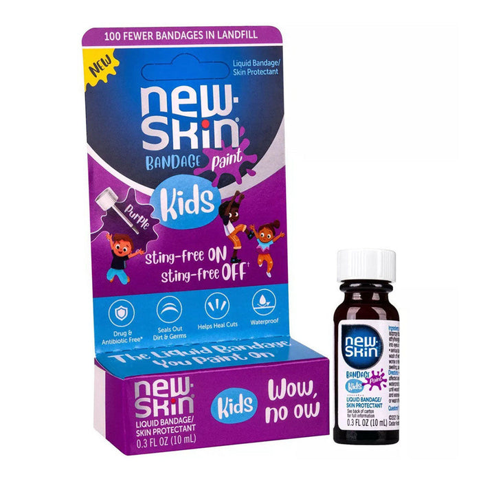 New-Skin Purple Paint Waterproof Liquid Bandage For Kids 0.3 Fl Oz by Pasteur Pharmacy
