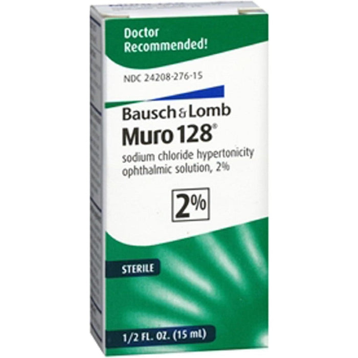Muro -128 2% Sodium Chloride Hypertonicity Ophthalmic Solution Drops 15 Ml by Pasteur Pharmacy