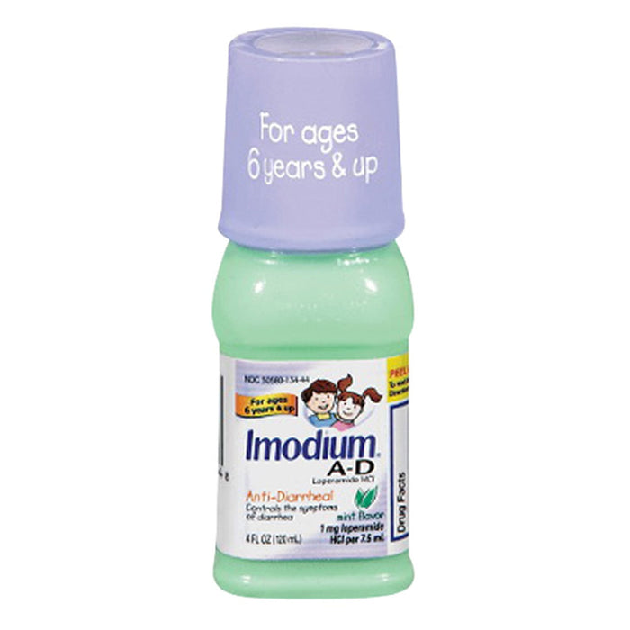 Imodium Anti Diarrheal, A D, Oral Solution, Mint Flavor 4 Fl Oz by Pasteur Pharmacy