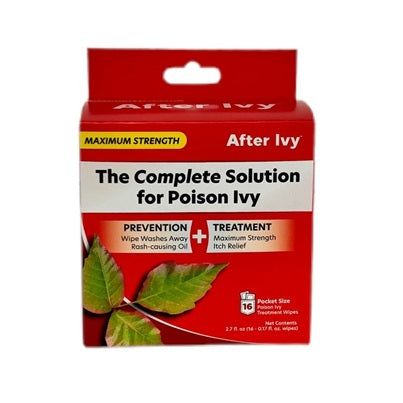After Ivy Poison Ivy Relief Pads, 3% Medicated Wipes, 16 Count by Pasteur Pharmacy