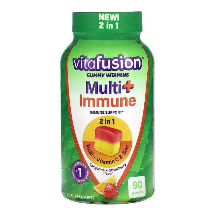 Vitafusion Multi+ Immune Gummy Vitamins, Tangerine & Strawberry, 90 Gummies by Pasteur Pharmacy