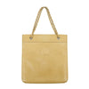 Chanel Coco Mark Beige Lambskin CC Logo Chain Shoulder Bag #3453