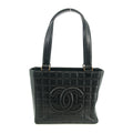 Chanel Black Lambskin Chocolate Bag Square Quilt Tote Bag #3455 by Bolt Boutique