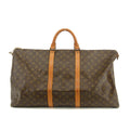 Louis Vuitton Monogram Canvas Brown Keepall 60 Bandouliere Boston Bag #3456 by Bolt Boutique
