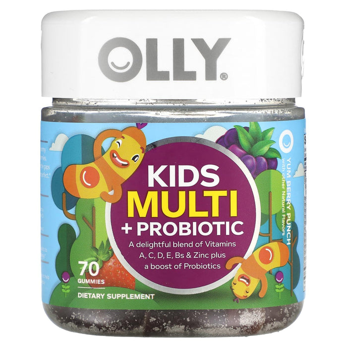 Olly Kids Yum Berry Punch Multi & Probiotic 70 Gummies by Pasteur Pharmacy