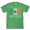 Ireland Flag with Shamrock T-Shirt - Green