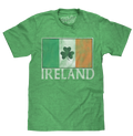 Ireland Flag with Shamrock T-Shirt - Green by Tee Luv