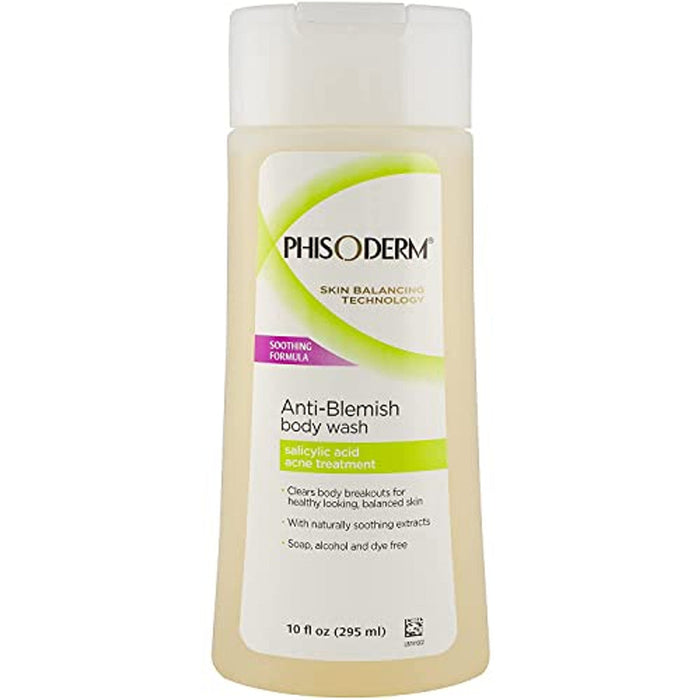 Phisoderm Anti-Blemish Body Wash, 10 Fl Oz by Pasteur Pharmacy