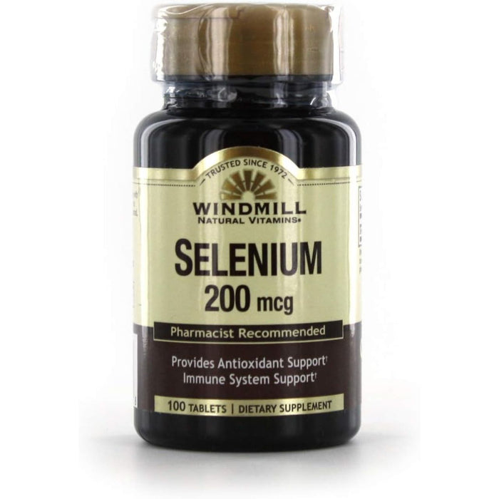 Windmill Selenium 200 Mcg Tablets, 100 by Pasteur Pharmacy
