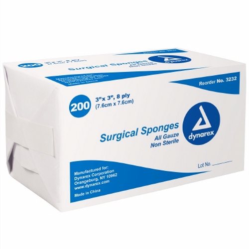Dynarex NonSterile Gauze Sponge 3 X 3 Inch by Pasteur Pharmacy