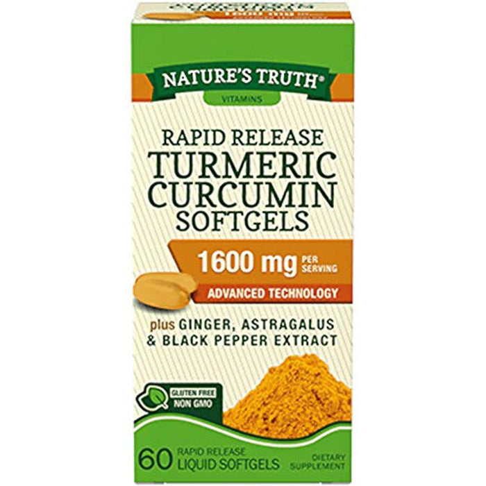 Nature's Truth Rapid Release Turmeric Curcumin 60 Softgels by Pasteur Pharmacy