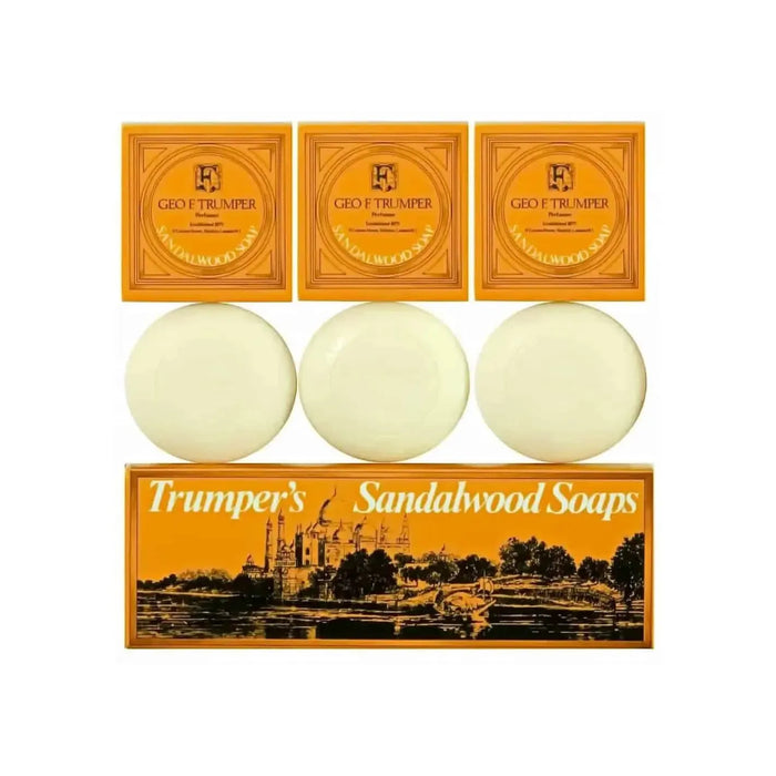 Geo F. Trumper 3x75g Trumper's Collections Perfumer Sandalwood Soap Vintage by Pasteur Pharmacy