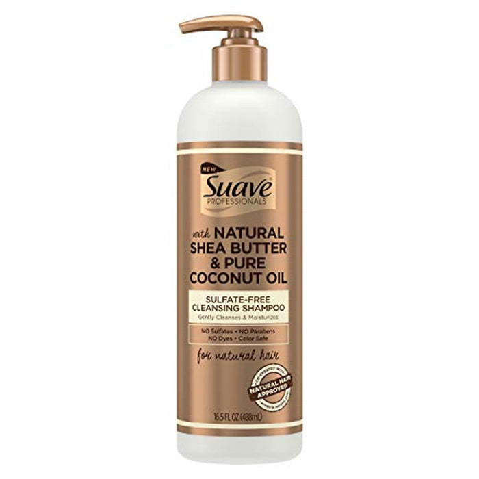 Suave Professionals For Natural Hair Cleansing Sulfate Free Shampoo Shea Butter And Coconut Oil, 16.5 Oz by Pasteur Pharmacy