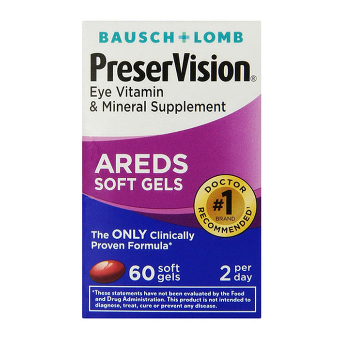 PreserVision AREDS Eye Vitamin & Mineral Supplement – 60 Softgels by Pasteur Pharmacy