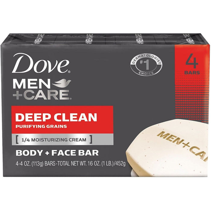 Dove Men+Care Body and Face Bar - Deep Clean - 4 x 4.25 oz by Pasteur Pharmacy