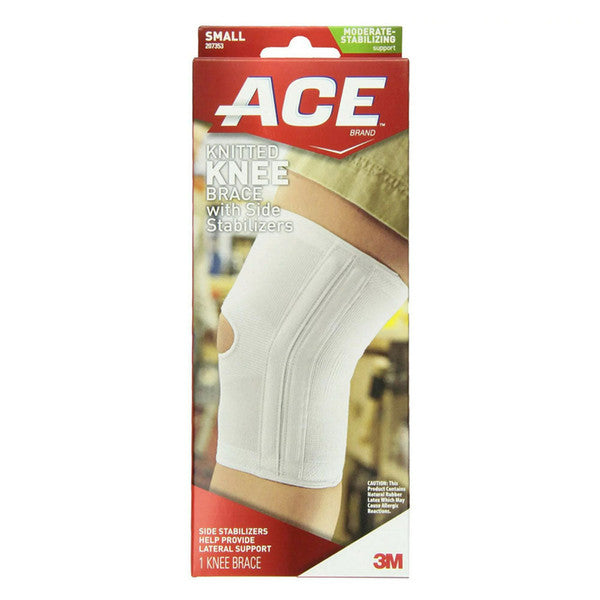 Ace Knitted Knee Brace With Side Stabilizers Small 207354 by Pasteur Pharmacy