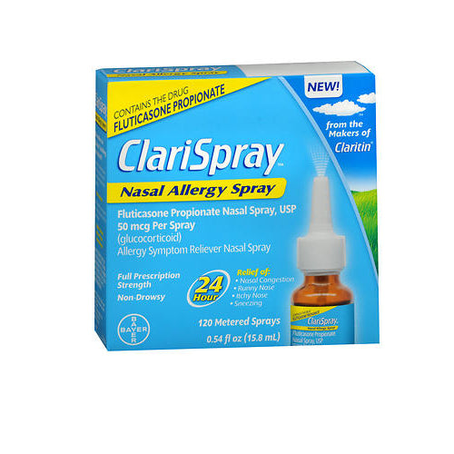 ClariSpray 24 Hour Non-Drowsy Nasal Allergy 120 Metered Sprays, 0.54 Fl Oz by Pasteur Pharmacy