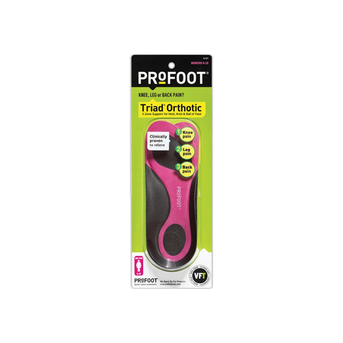 Profoot Triad Women's Orthotic Insoles Size 6-10 - 1 Pair by Pasteur Pharmacy