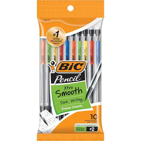 BIC Xtra-Smooth Mechanical Pencils With Erasers, Medium Point 10 Count Per Pack by Pasteur Pharmacy