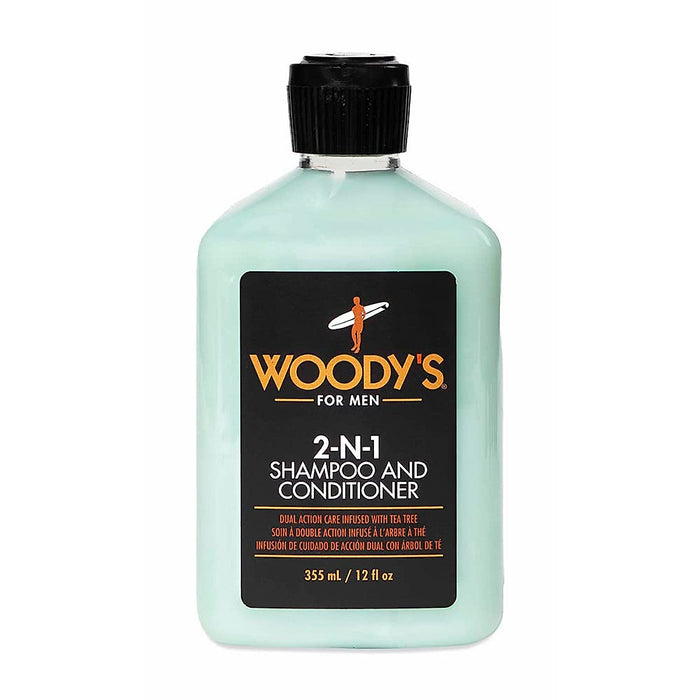 Woody's For Men 2 In 1 Thickening Shampoo And Conditioner, 12 Oz by Pasteur Pharmacy