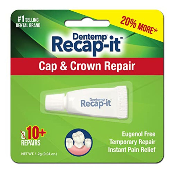 Dentemp D.O.C. Recapit® – Loose Cap & Crown Repair (Emergency Kit) by Pasteur Pharmacy