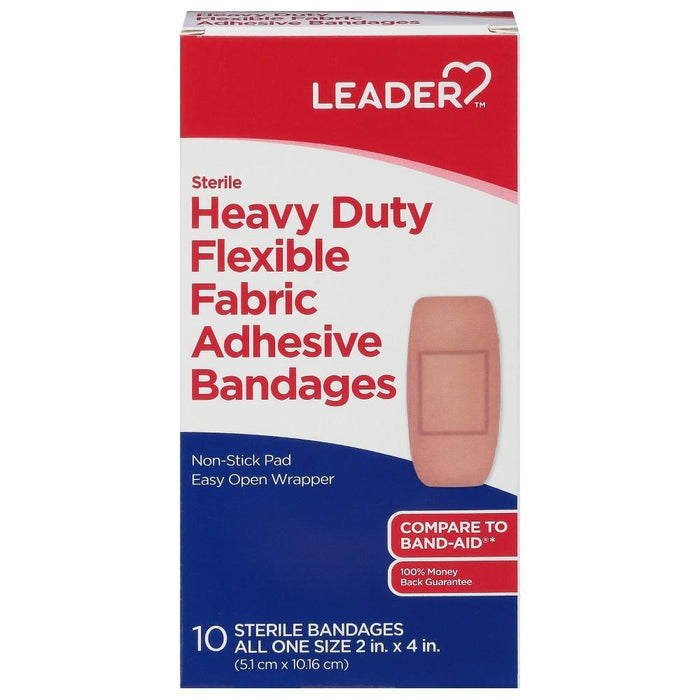 The Leader Flexible Fabric Heavy Duty Sterile Adhesive Bandages by Pasteur Pharmacy