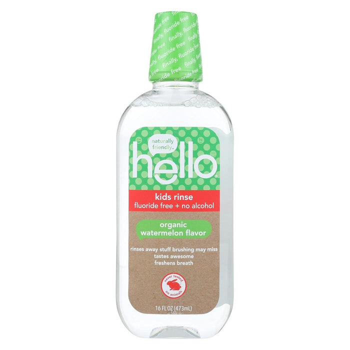 Hello Kids Natural Watermelon Flavor Fluoride Free Rinse by Pasteur Pharmacy